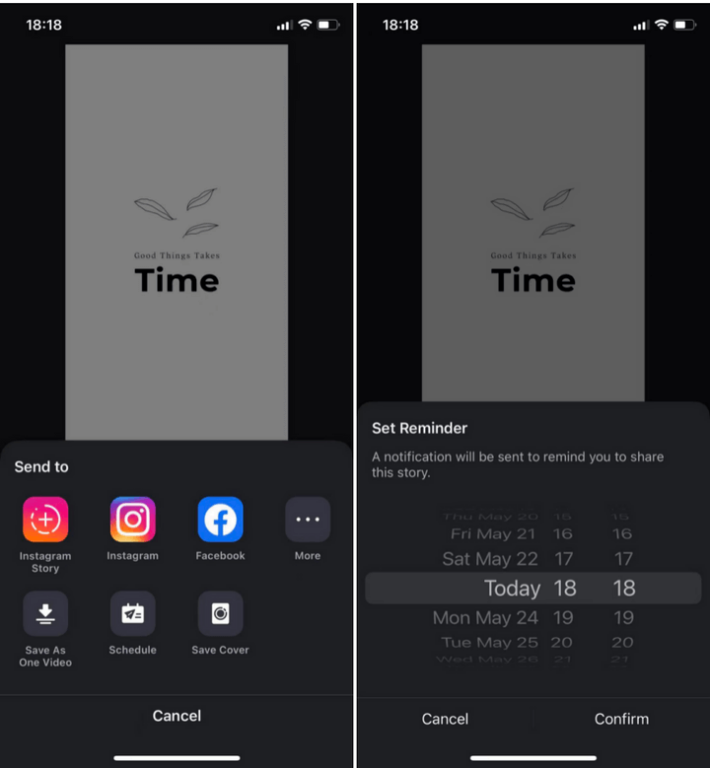 How to schedule the best times to post on IG story with VCUS 04